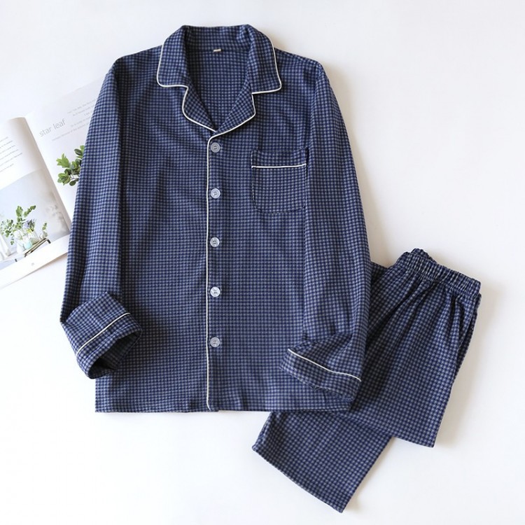 Pyjama Homme Carreaux _ Bleu