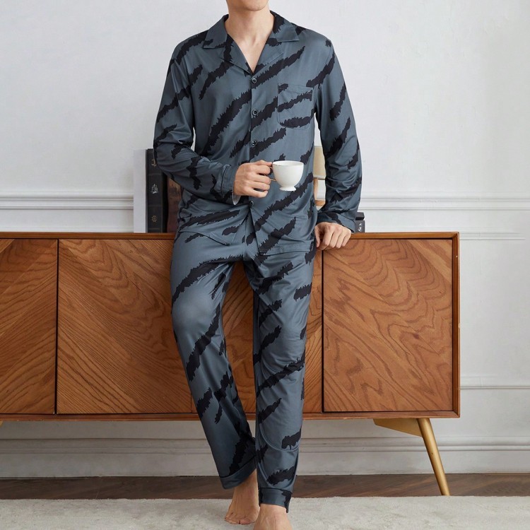Pyjama Pour Homme à Manches Longues