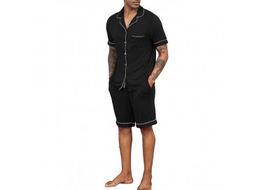 Pyjama Homme Uni _ Noir