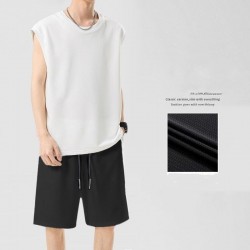 Ensemble Short et Débardeur pour Homme _ Blanc