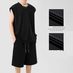 Ensemble Short et Débardeur pour Homme _ Noir