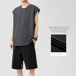 Ensemble Short et Débardeur pour Homme _ Gris