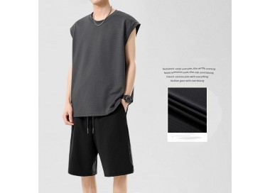Ensemble Short et Débardeur pour Homme _ Gris