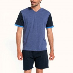 Pyjama Homme Col V _ Bleu