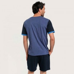 Pyjama Homme Col V _ Bleu