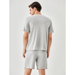 Pyjama Homme Col V _ Gris