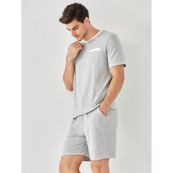 Pyjama Homme Col V _ Gris