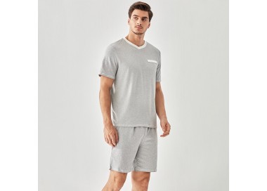 Pyjama Homme Col V _ Gris