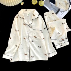 Pyjama 2 pièces pour fille _ écrue