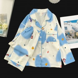 Pyjama 2 pièces pour fille _ bleu clair