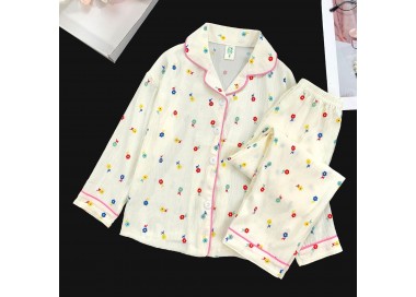 Ensemble de pyjama fille _ fleurie