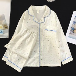 Ensemble de pyjama fille _  petits pois