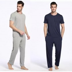Pyjama T-shirt et Pantalon pour Homme _ Bleu