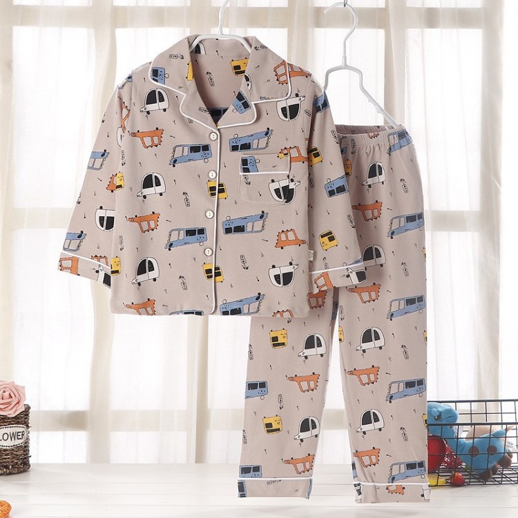 Ensemble de pyjama coton pour fille _  Beige