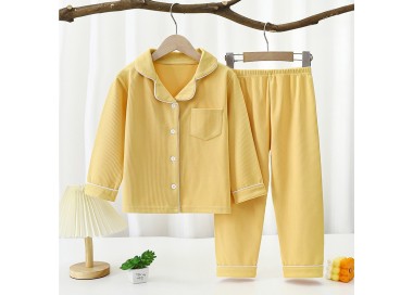 Pyjama fille uni _ Jaune