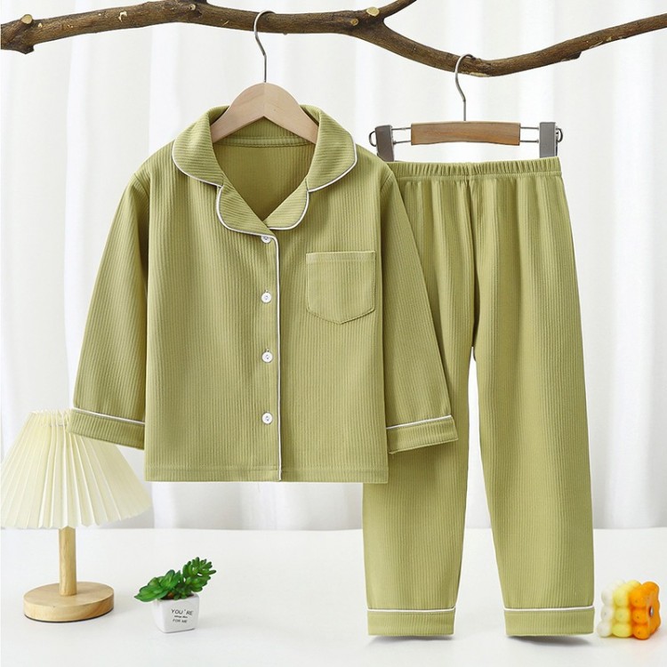 Pyjama fille uni _ Vert Kiwi