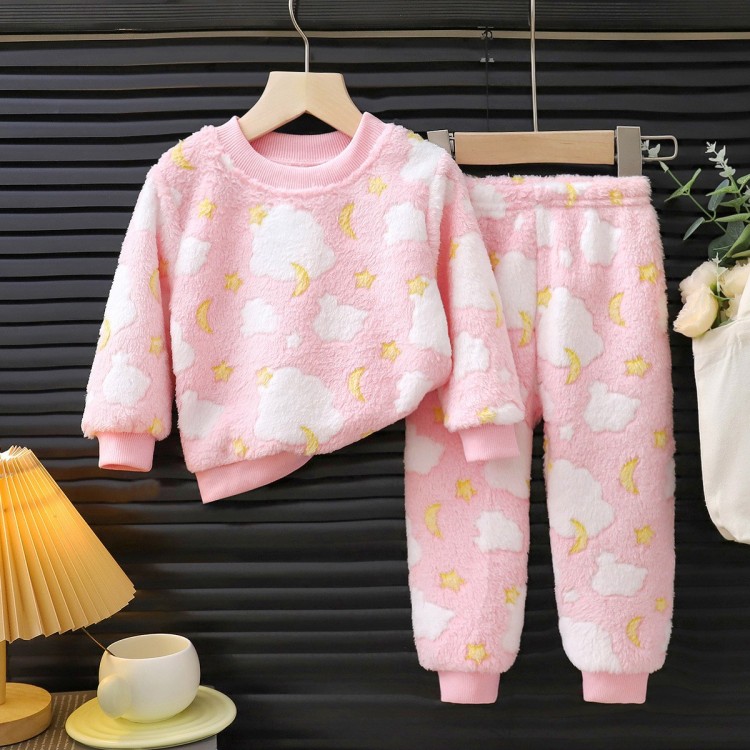 Pyjama Polaire pou Fille _ Rose