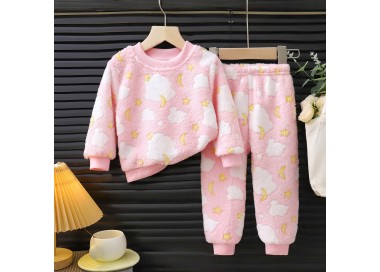 Pyjama Polaire pou Fille _ Rose
