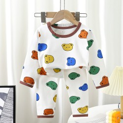 Pyjama d'hiver pour fille _ Blanc