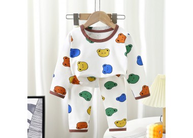 Pyjama d'hiver pour fille _ Blanc