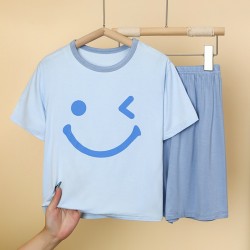 Pyjashort fille _ Bleu