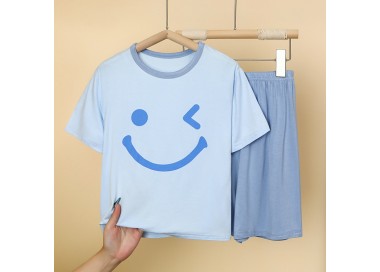 Pyjashort fille _ Bleu